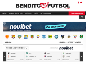 'benditofutbol.com' screenshot