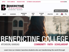 'benedictine.edu' screenshot