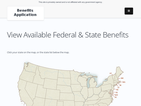 'benefitsapplication.com' screenshot