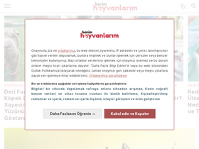'benimhayvanlarim.com' screenshot