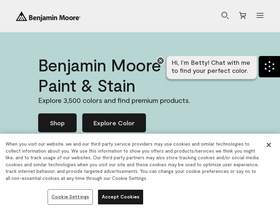 'benjaminmoore.com' screenshot