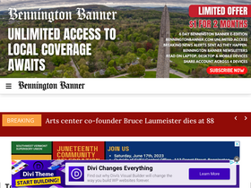 'benningtonbanner.com' screenshot