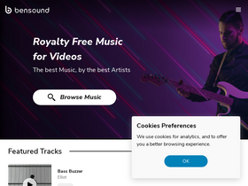 'bensound.com' screenshot