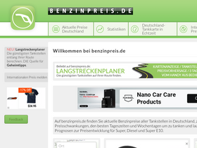 'benzinpreis.de' screenshot