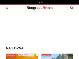 'beograduzivo.rs' screenshot