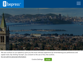 'bepress.com' screenshot