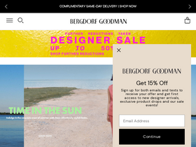 'bergdorfgoodman.com' screenshot
