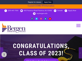 'bergen.edu' screenshot