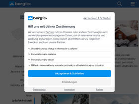 'bergfex.cz' screenshot
