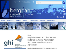 'berghahnbooks.com' screenshot