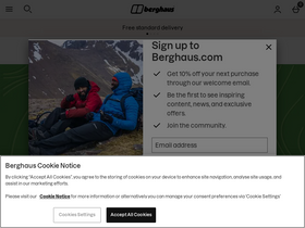 'berghaus.com' screenshot