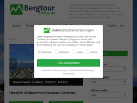 'bergtour-online.de' screenshot