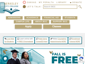 'berkeleycitycollege.edu' screenshot