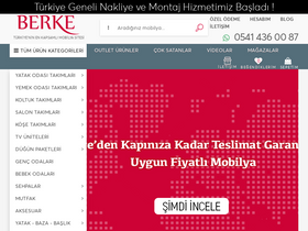 'berkemobilya.com.tr' screenshot