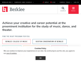 'berklee.edu' screenshot