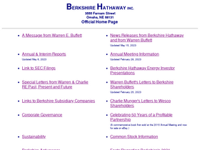 'berkshirehathaway.com' screenshot