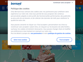 'bernard.fr' screenshot