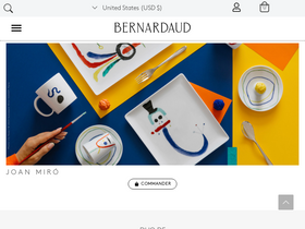 'bernardaud.com' screenshot