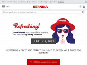 'bernina.com' screenshot