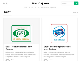 'besargaji.com' screenshot