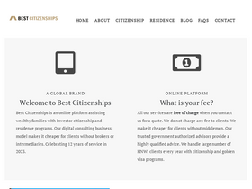 'best-citizenships.com' screenshot
