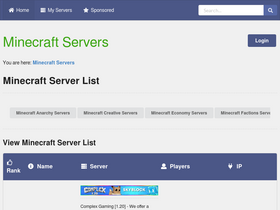 'best-minecraft-servers.co' screenshot
