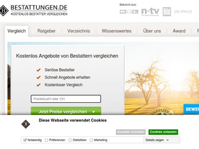 'bestattungen.de' screenshot