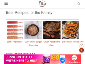 'bestbeefrecipes.com' screenshot
