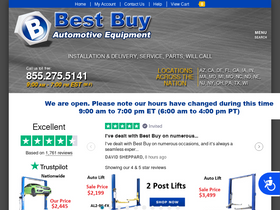 'bestbuyautoequipment.com' screenshot