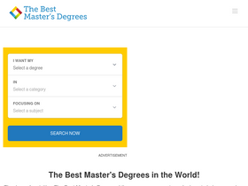 'bestmastersdegrees.com' screenshot