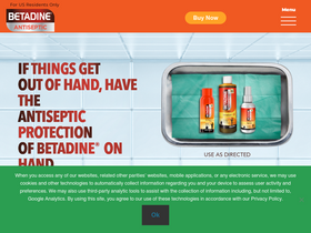'betadine.com' screenshot