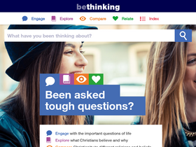 'bethinking.org' screenshot