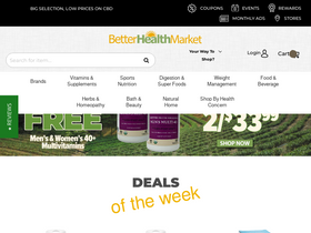'betterhealthmarket.com' screenshot