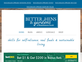 'betterhensandgardens.com' screenshot