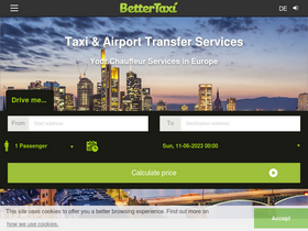 'bettertaxi.com' screenshot