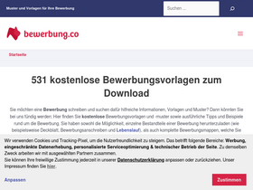 'bewerbung.co' screenshot