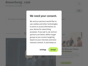 'bewerbung.com' screenshot