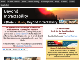 'beyondintractability.org' screenshot