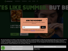 'beyondmeat.com' screenshot