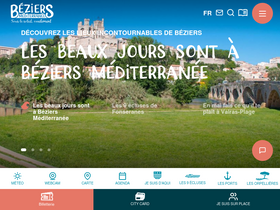 'beziers-mediterranee.com' screenshot