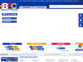 'bfc.com.ve' screenshot