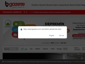 'bgazete.com.tr' screenshot