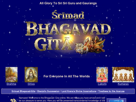 'bhagavad-gita.org' screenshot
