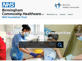 'bhamcommunity.nhs.uk' screenshot