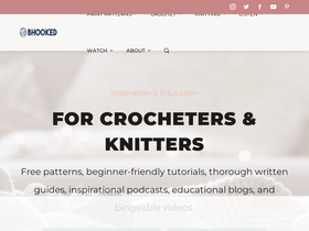 'bhookedcrochet.com' screenshot