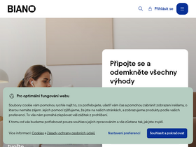 'biano.cz' screenshot