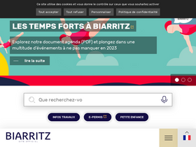'biarritz.fr' screenshot