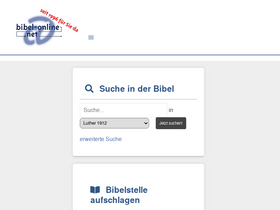'bibel-online.net' screenshot