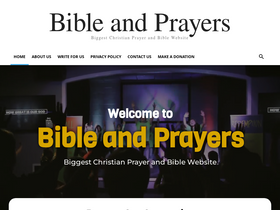 'bibleandprayers.com' screenshot