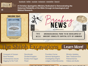 'biblearchaeology.org' screenshot
